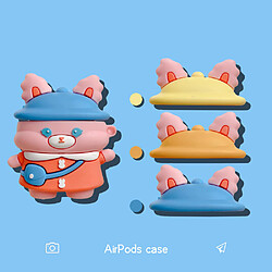 GUPBOO Airpods Coque Housse Étui Protecteur Compatible pour AirPods 3-sac à dos lapin mignon pour femme