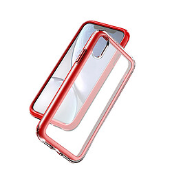 Universal Le cas de téléphone mobile Red-Transparent Red convient à l'iPhone XR, iPhone X / X, iPhone XS Max, coussin de protection de téléphone mobile anti-dépôt Air Cushion