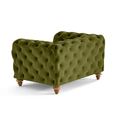 Avis Lisa Design Walter - fauteuil chesterfield en velours - pieds bois