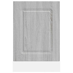 Avis vidaXL Panneau de lave-vaisselle Kalmar sonoma gris 45x1,5x67 cm