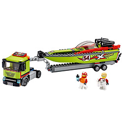 Lego 60254 Le Transport du Bateau de Course Multicolore