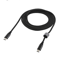 Avis Wewoo Cable Câble de données chargement style tissé type C (noir)