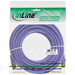 Câble patch, S-STP/PIMF, Cat.6, pourpre, 20m, InLine®