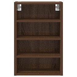 Avis vidaXL Armoire suspendue chêne marron 40x29,5x60 cm bois d'ingénierie