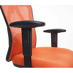 Mendler Chaise de bureau SIHOO Chaise de bureau, ergonomique, charge max. 150kg ~ sans repose-pieds, orange