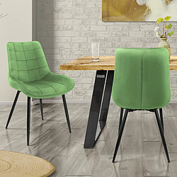 ML-Design Lot de 2 chaises Chaises de salle à manger Chaises de salon Chaise de cuisine Chaise rembourrée Velours