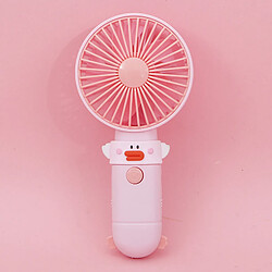 (StyleG) Mini Ventilateur Portatif Portatif Rechargeable d'alimentation Usb Design En Forme De Dessin Animé Mignon