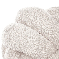 Acheter Beliani Coussin MALNI Bouclé 19 x 19 cm Unicolore Blanc cassé