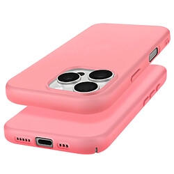 Avizar Coque pour iPhone 16 Pro Semi-rigide Soft-touch Anti-traces Rose Poudré