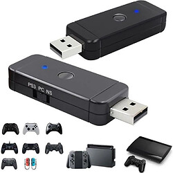 Qumox Adaptateur Convertisseur USB de Manette pour Xbox / PS3 / PS4 / Nintendo controleur Adaptateur pour Nintendo Switch PS3 et Windows P