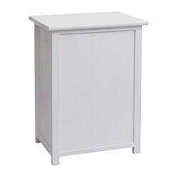 Decoshop26 Commode polyvalente armoire avec tiroir 55x39,5x28,5 cm polyrotin marron bois blanc 04_0006503 pas cher