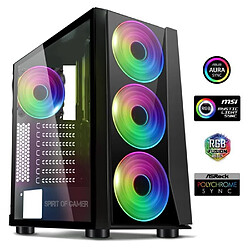 Acheter BOITIER PC GAMER GHOST 3 ARGB EDITION RGB avec 4 ventilateurs inclus SPIRIT OF GAMER