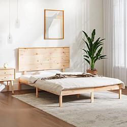 vidaXL Cadre de lit sans matelas 120x200 cm bois de pin massif 