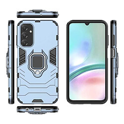 Htdmobiles Coque pour Samsung Galaxy A15 4G / 5G - housse etui rigide anti choc + verre trempe - BLEU FONCE