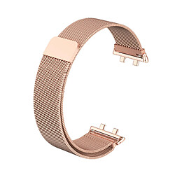 Avizar Bracelet pour Oppo Watch 3 Pro Acier Inoxydable Milanais Magnétique Rose Gold