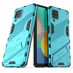 Coque en TPU antichoc avec béquille bleu pour votre Samsung Galaxy M32 (Global Version)