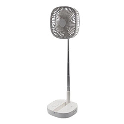 (Gris) Ventilateur Rétractable Portable 7200mAh Type-C Ventilateur de Stockage de Synchronisation Rechargeable à 4 Vitesses Avec Télécommande