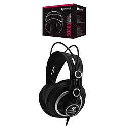 Prodipe Casque SONO Audio Studio Professionnel PRO 5000 NOIR, Casque Filaire 3.5mm + Adaptateur 6.35mm, Casque de Monitoring, Son Parfait