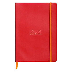 Carnet souple Rhodiarama ligné - 14,8 x 21 cm rouge - 160 pages