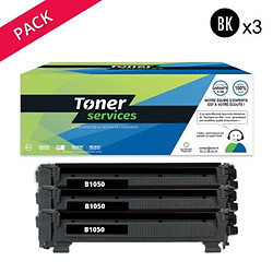 TONER SERVICES Compatible Brother TN1050 Pack 3 Toners Noir TN1050 (BTTN1050)