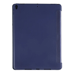 Avis Wewoo Housse Étui Coque Boitier en plastique PU Déformation pliable Etui à rabat gauche et droite cuir avec support à trois volets et Smart Sleep pour iPad Air3 2019 Bleu