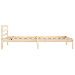 Acheter vidaXL Cadre de lit sans matelas bois de pin massif 90x200 cm