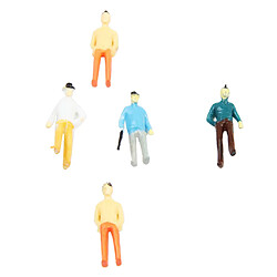 Acheter 5 pièces peintes couleur modèle personnes miniature figure train mise en scène 75 cm