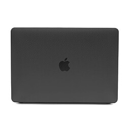 Coque en TPU texture en fibre de carbone noir pour votre MacBook Air 13.3-pouces with Retina Display A2179 (2020)/A1932/A2337