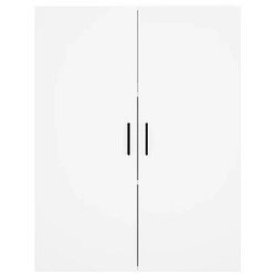 Maison Chic Lot de 2 Armoires murales,Meuble de Rangement,Armoire Suspendue blanc 69,5x34x90 cm -MN13527 pas cher