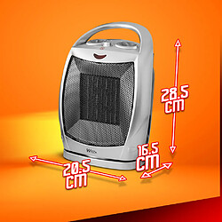 Avis Radiateur céramique oscillant 1500W - Warm Tech