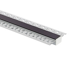 Acheter Ledkia Profilé Aluminium Encastré dans Plâtre / Placo 2m pour Ruban LED Capot noir