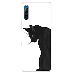 Coque en TPU impression de motifs souple chat noir pour votre Sony Xperia L4