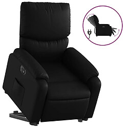 vidaXL Fauteuil inclinable électrique noir similicuir