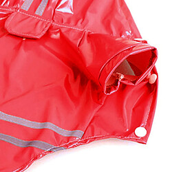 Acheter Imperméable Pour Chien Avec Capuche Veste Réfléchissante Pour Chien Imperméable S- XL Rouge XL