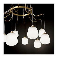 Ideal Lux Suspension Karousel Métal Laiton 10 ampoules 112cm