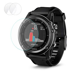 Wewoo Film protecteur écran pour Garmin Fenix 3 HR Smartwatch 0.2mm 9 H Dureté de Surface 2.15 D Antidéflagrant Verre Trempé d'Écran 2 PCS