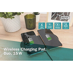 Avis DIGITUS Tapis chargeur sans fil Duo 15W