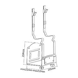 Acheter Kimex Support pour Unité Centrale PC - Installation au mur