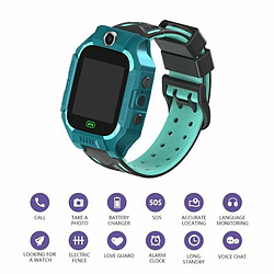 Enfants Montre Intelligente Téléphone Enfants Gps Tracker Montre Avec Sos Anti-Perdu Alarme Écran Numérique Réveil Montre Vert pas cher