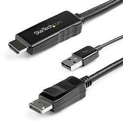 StarTech.com - HD2DPMM2M - Câble adaptateur HDMI vers DisplayPort - 2m - 4K 30 Hz - HDMI 1.4 vers DP 1.2