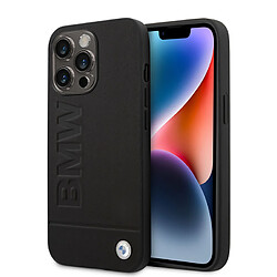 BMW Coque arrière rigide pour iPhone 14 Pro Max -noir