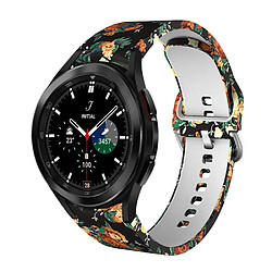 Bracelet en silicone motif imprimé rigide rose pour votre Samsung Galaxy Watch4 40mm/44mm