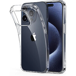 Coque Silicone Transparente + Verres Trempes et Protections Camera Arriere X2 Pour iPhone 15 Pro Max Little Boutik®