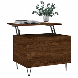 Avis Maison Chic Tabls basse,Table Console pour salon Chêne marron 60x44,5x45 cm Bois d'ingénierie -MN25202