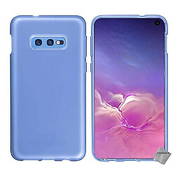 Htdmobiles Coque silicone gel fine pour Samsung Galaxy S10e + verre trempe - BLEU