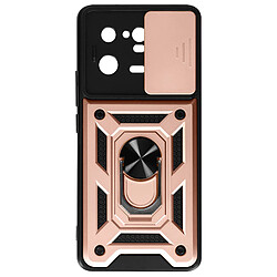 Avizar Coque pour Xiaomi 13 Pro avec Cache caméra et Bague Support Vidéo Rose Gold