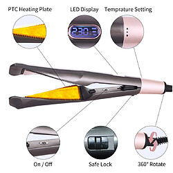 Avis Universal Coiffeurs et friseuses 2 en 1 Twist Straightening Curl Iron Professional Flat Iron 3D Floating Bump Titanium | Curl Iron