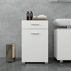 Avis ML DESIGN MODERN LIVING Meuble panier à linge salle de bain armoire toilette MDF mélamine 50x78,5x45 cm