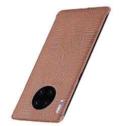 Avis Wewoo Coque Rigide Pour Huawei Mate 30 Pro Antichoc Crocodile Texture PC + PU Case Brown