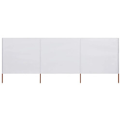 Avis Maison Chic Paravent/Cloison de séparation 3 panneaux Tissu 400 x 120 cm Blanc -MN16886